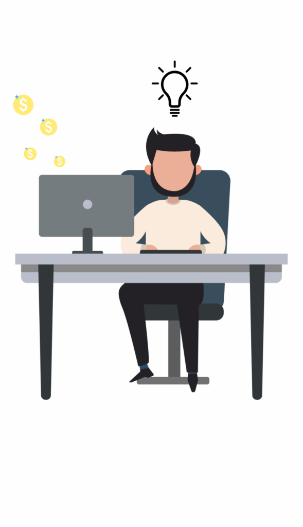 guy sitting at computer doing web design